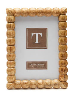 Hand Carved Bobbin Photo Frame