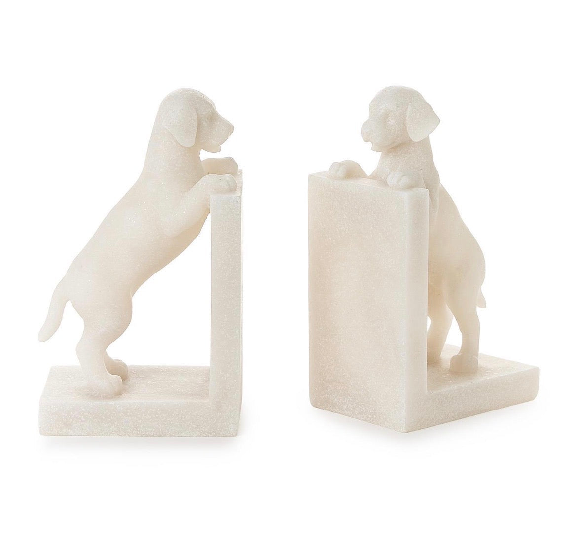 Playful Puppy Dog Set of 2 Book Ends / Decor - Resin