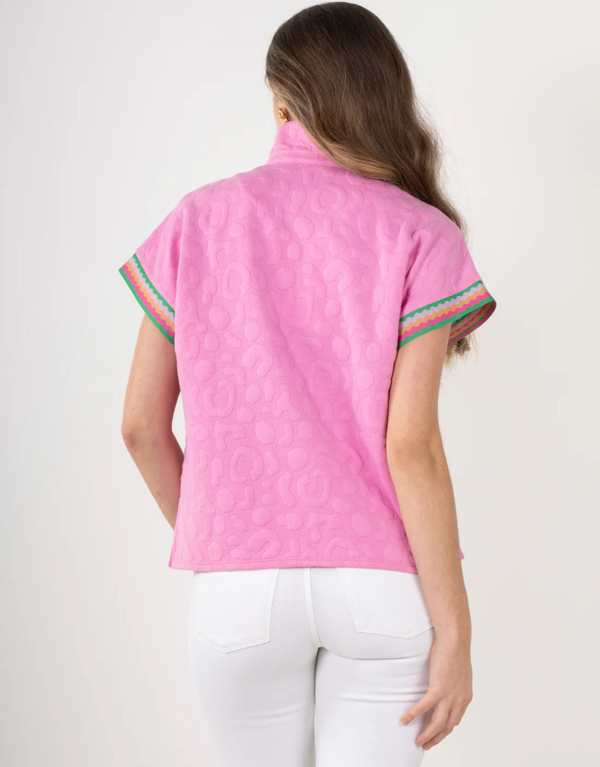 Poppy Top-Magenta Cheetah