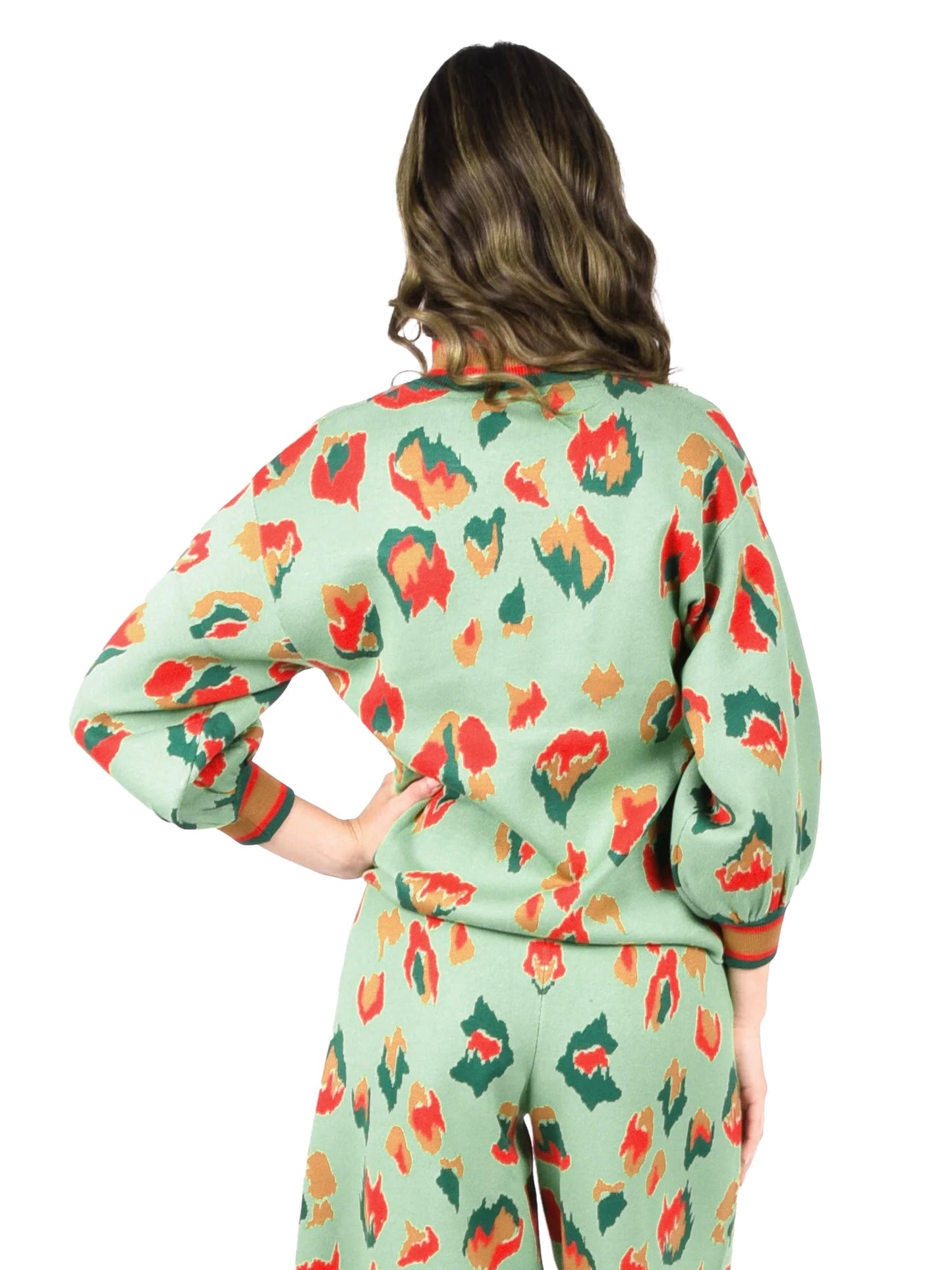 Lolli Sweater - Brushed Ikat Cheetah