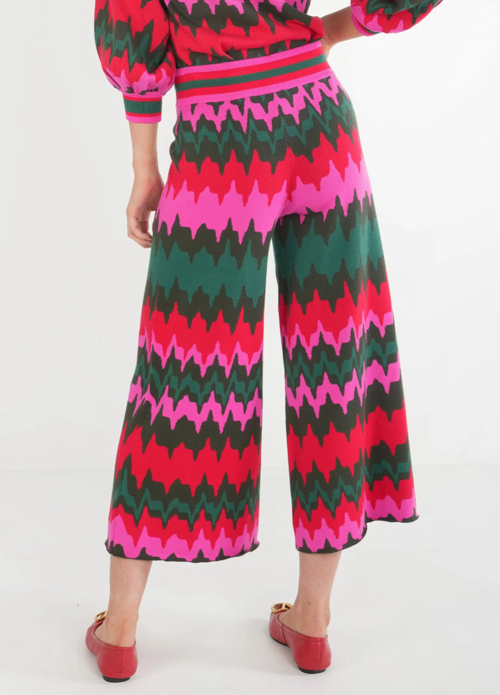 Teddy Crop Trouser-Ruby Ripple