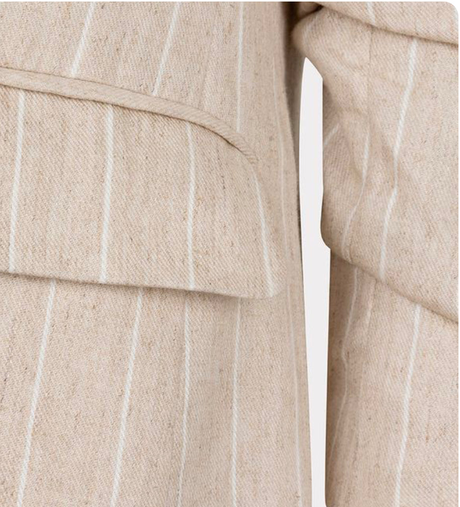 Linen Stripe Blazer