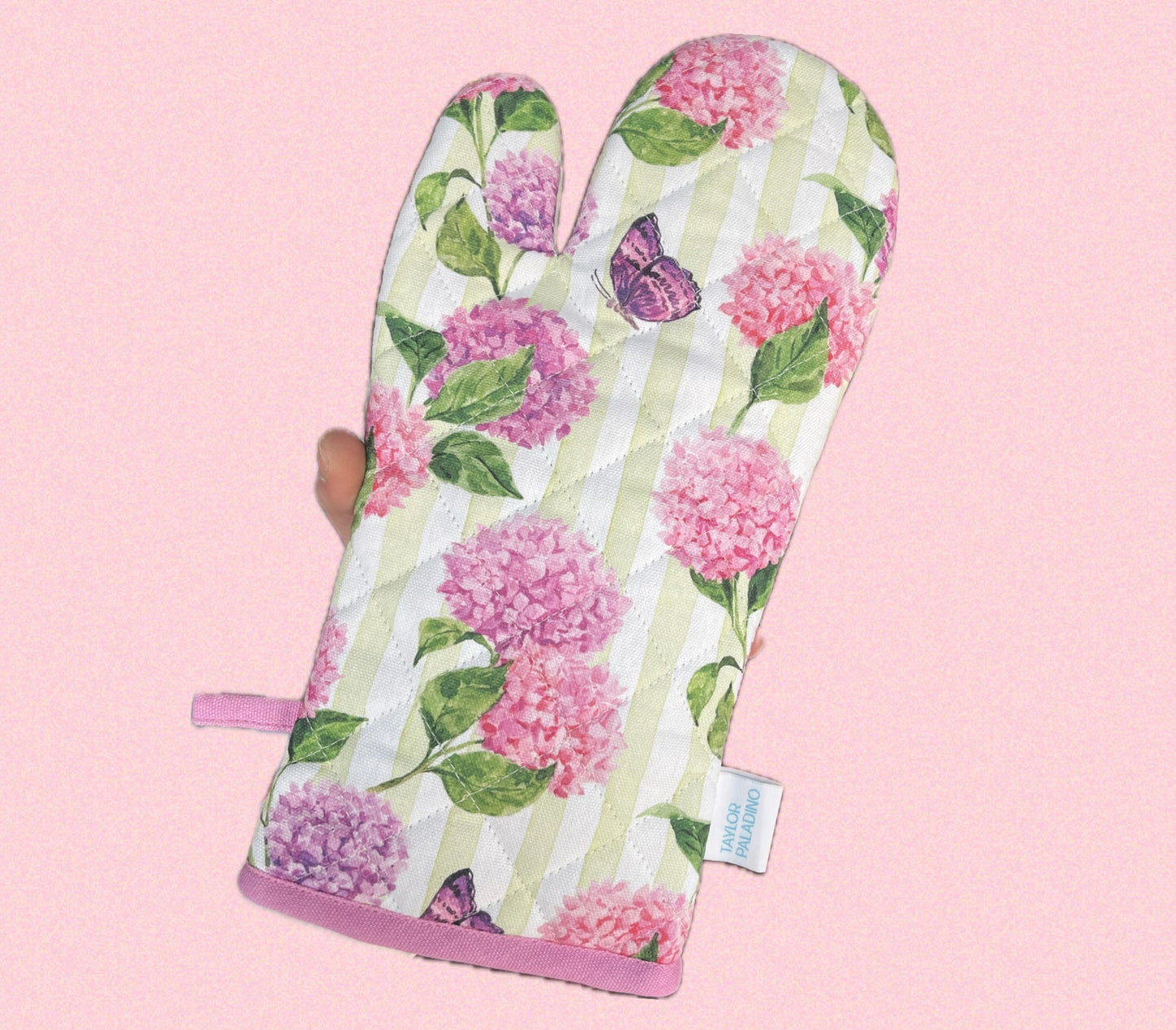 Oven Mitt-Hydrangea