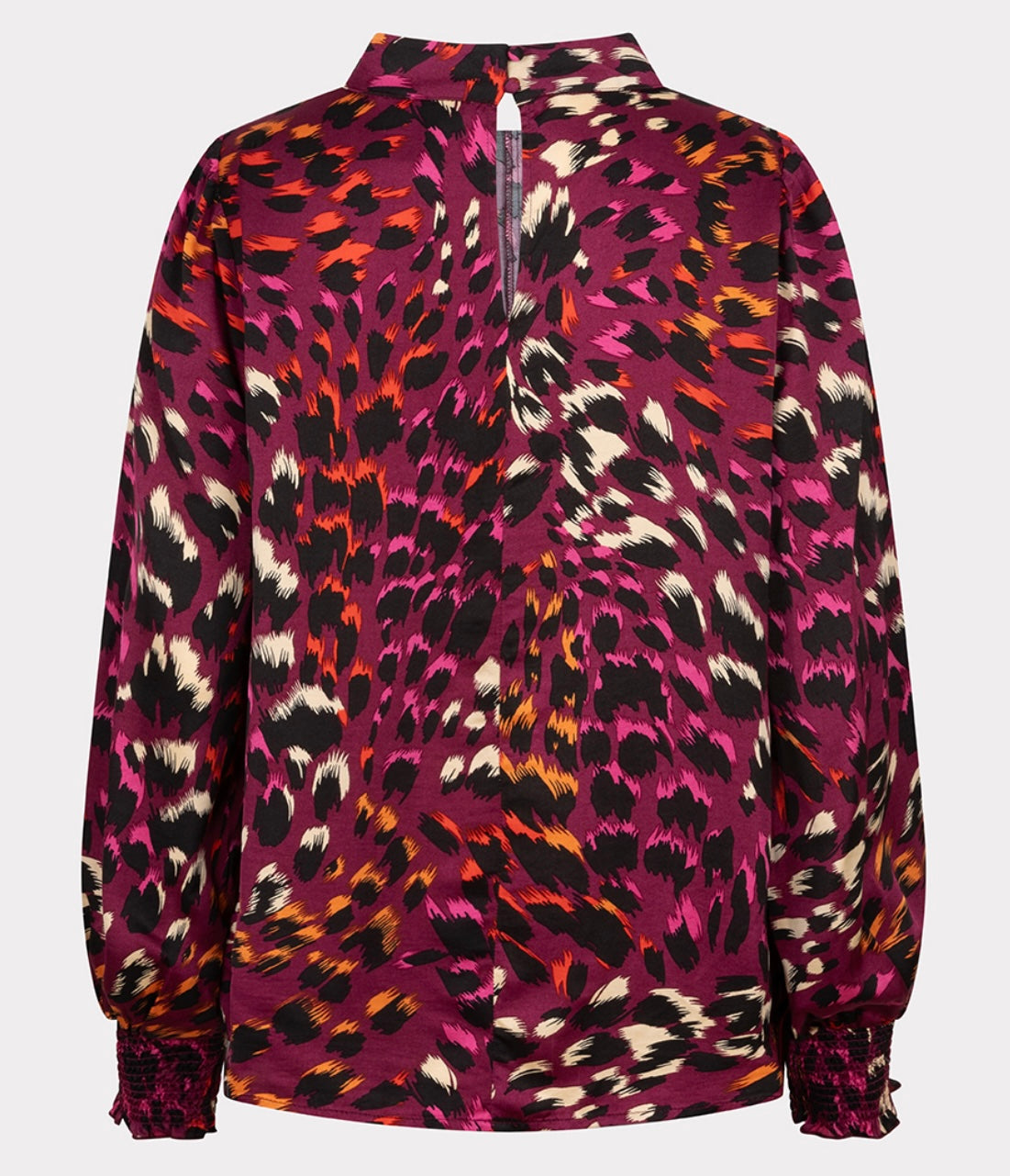 Esqualo Printed Stand up Collar Blouse