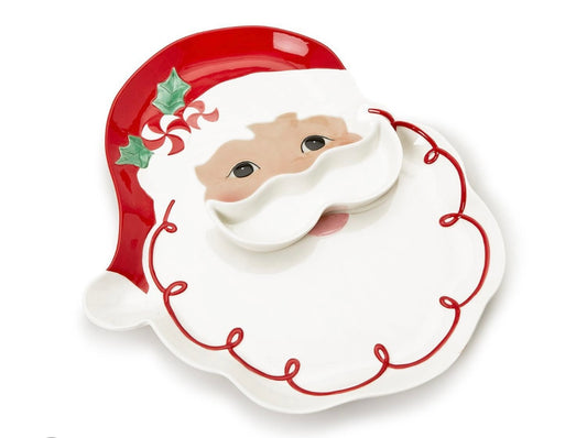 Santa Dip Platter with Bowl Set