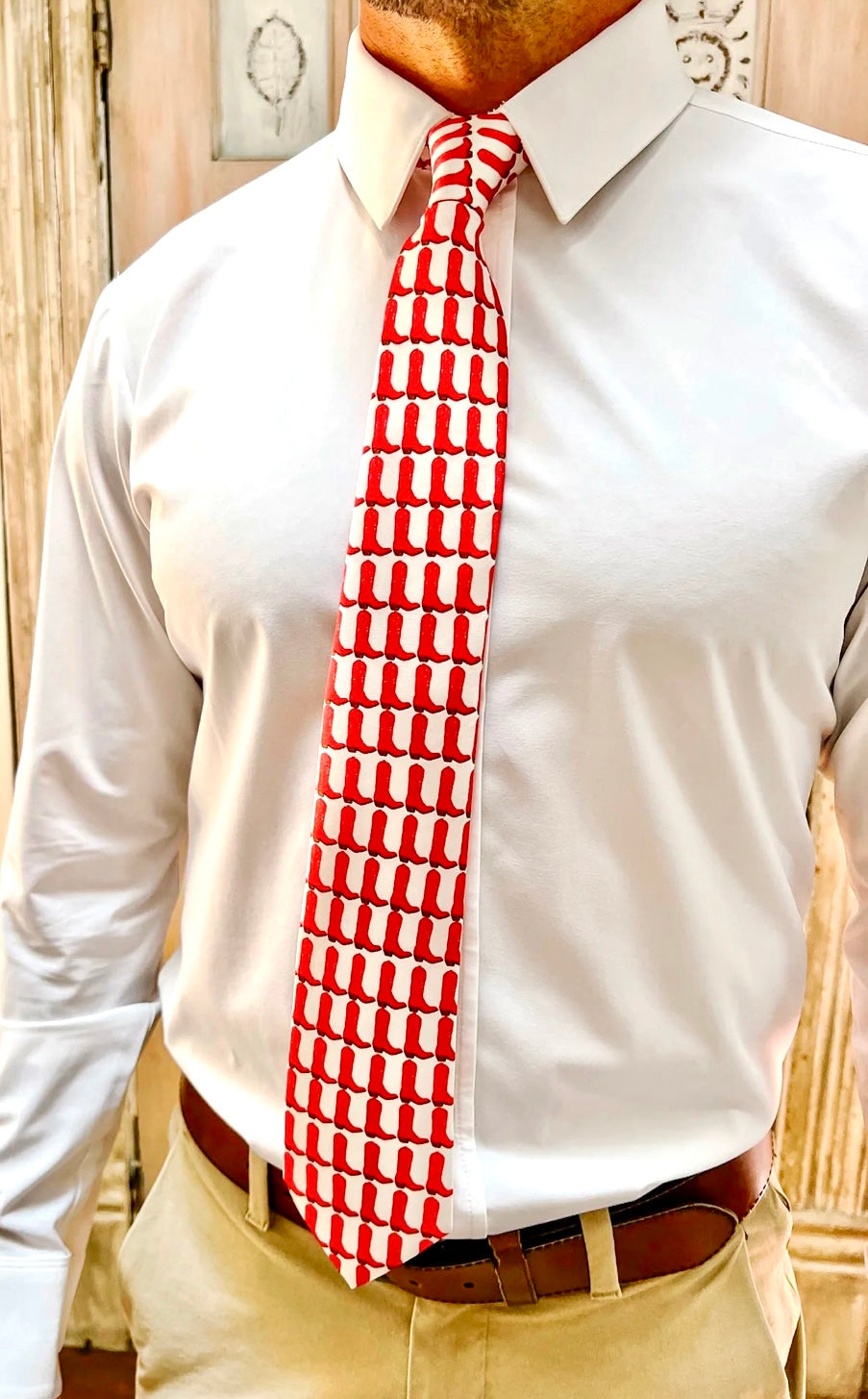Men’s Tie - Red Boots