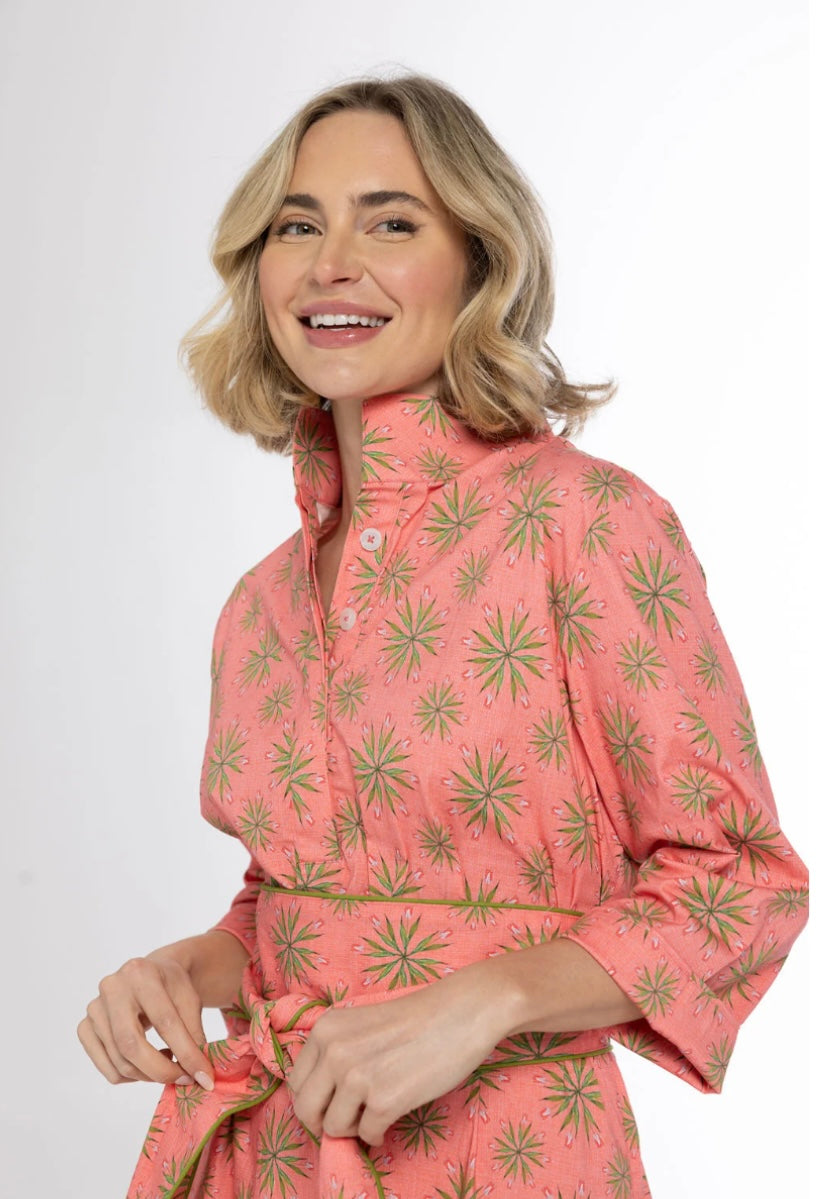 Arden Dress-Pink Pinwheels