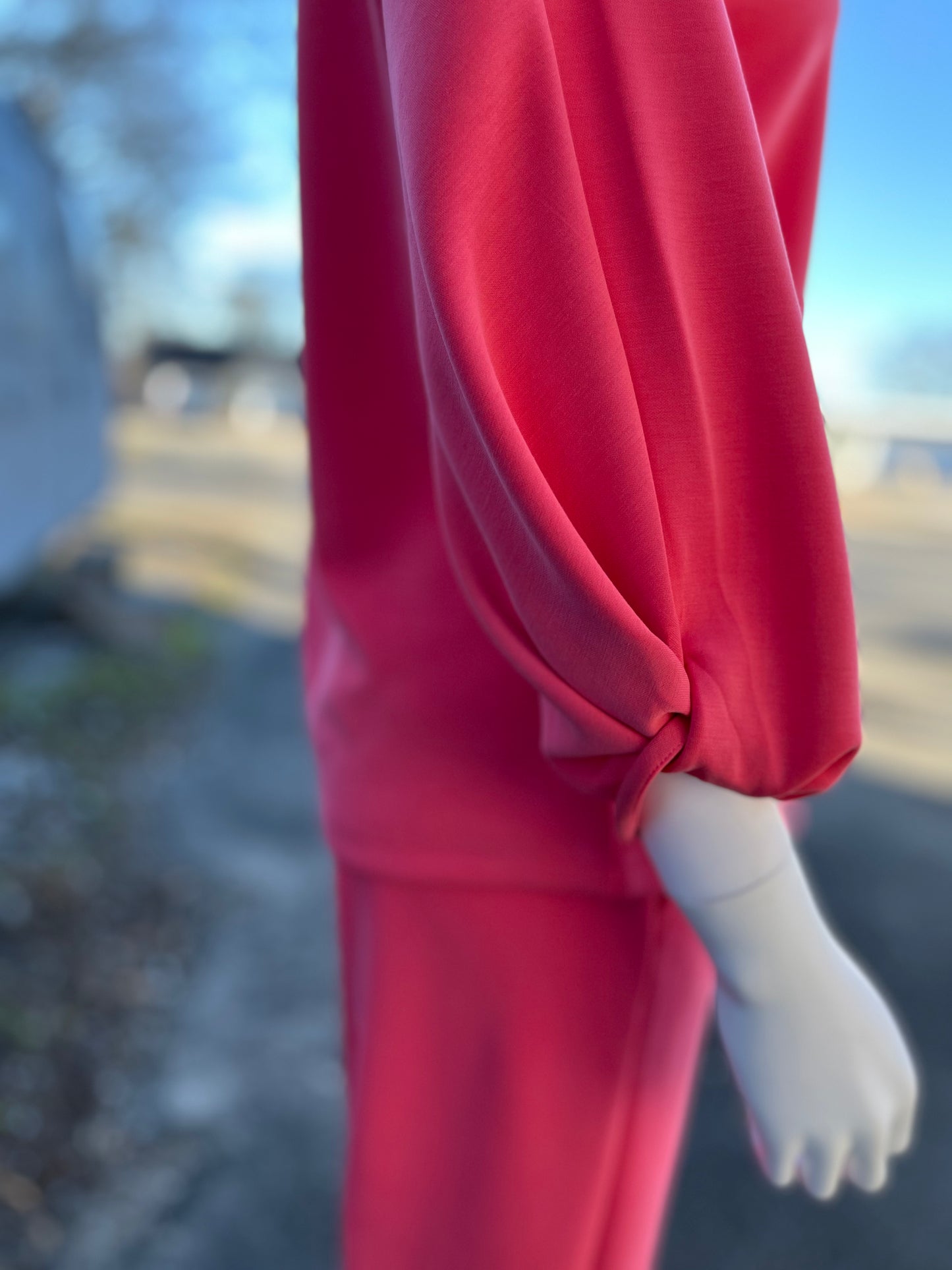 Twisted Sleeve Sweater