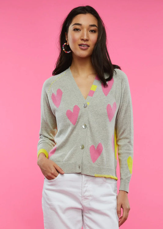 Heart Cardigan - Multi
