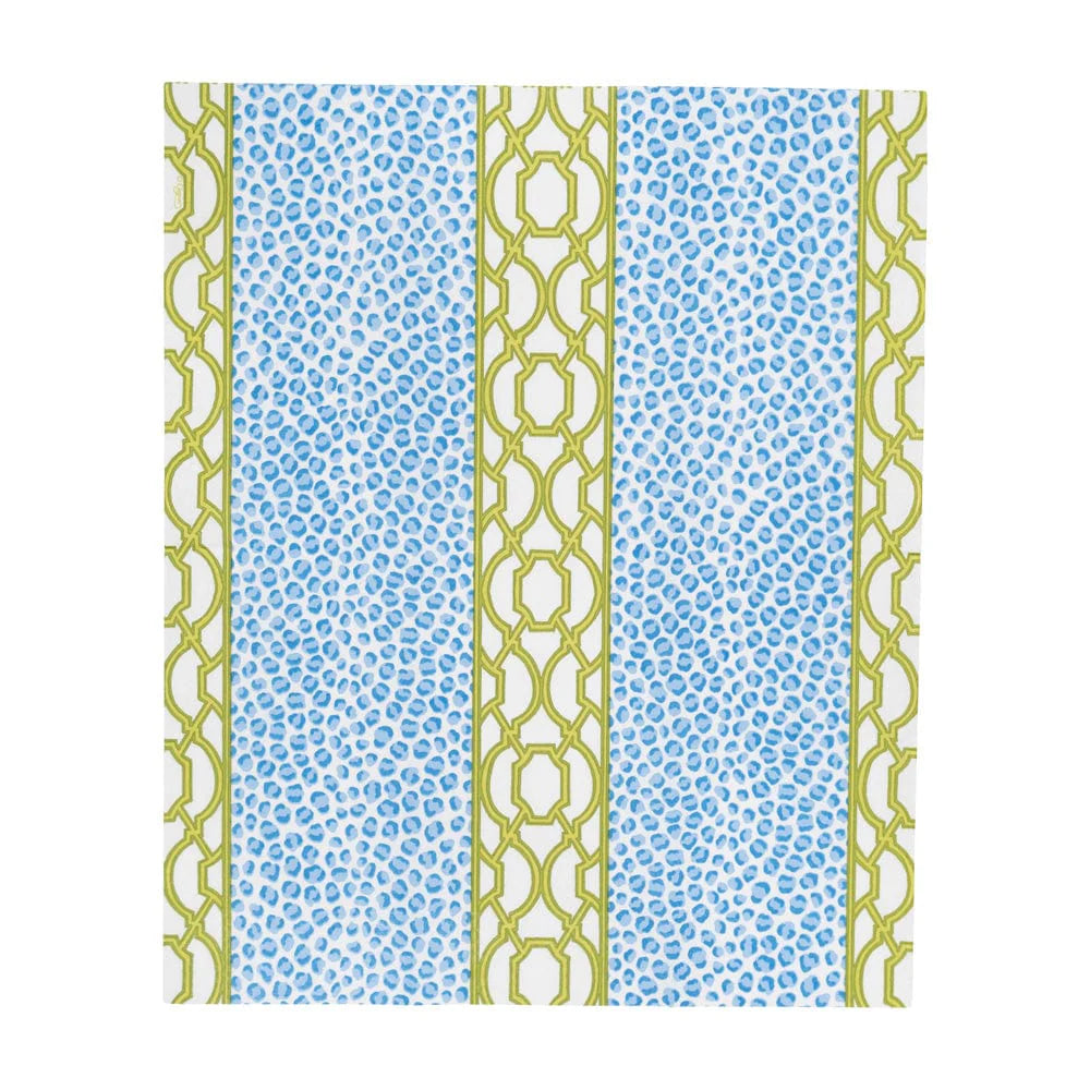 Knots and Sprouts Blue and Green Guest Towel Napkins