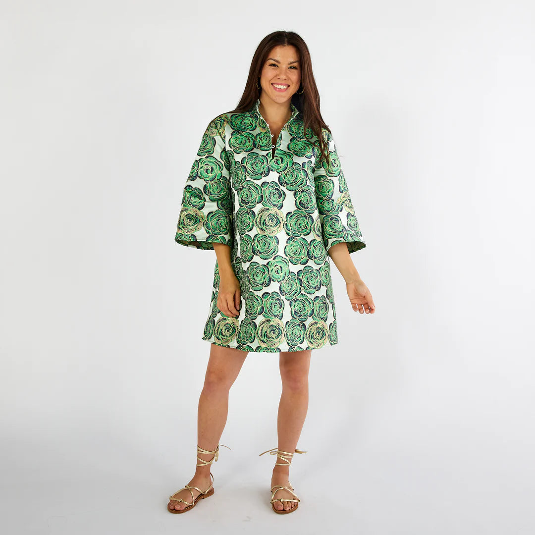 Keri Jacquard Rose Dress