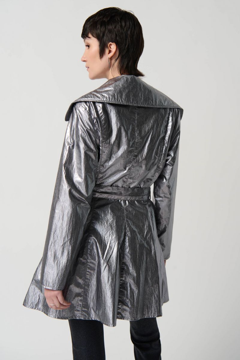 Metallic Coat - Silver