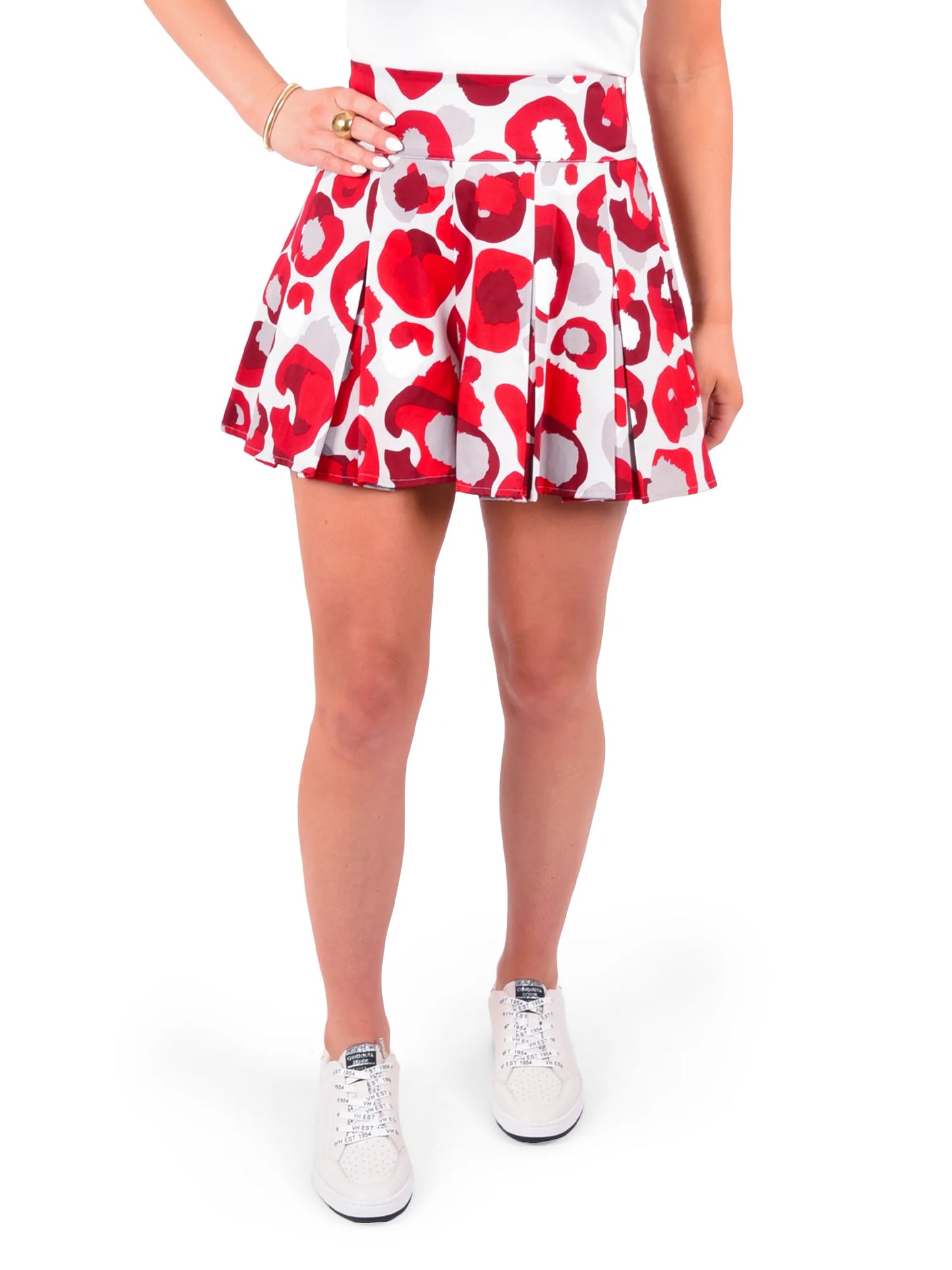 Party Shorts - Burgundy Collegiate Cheetah