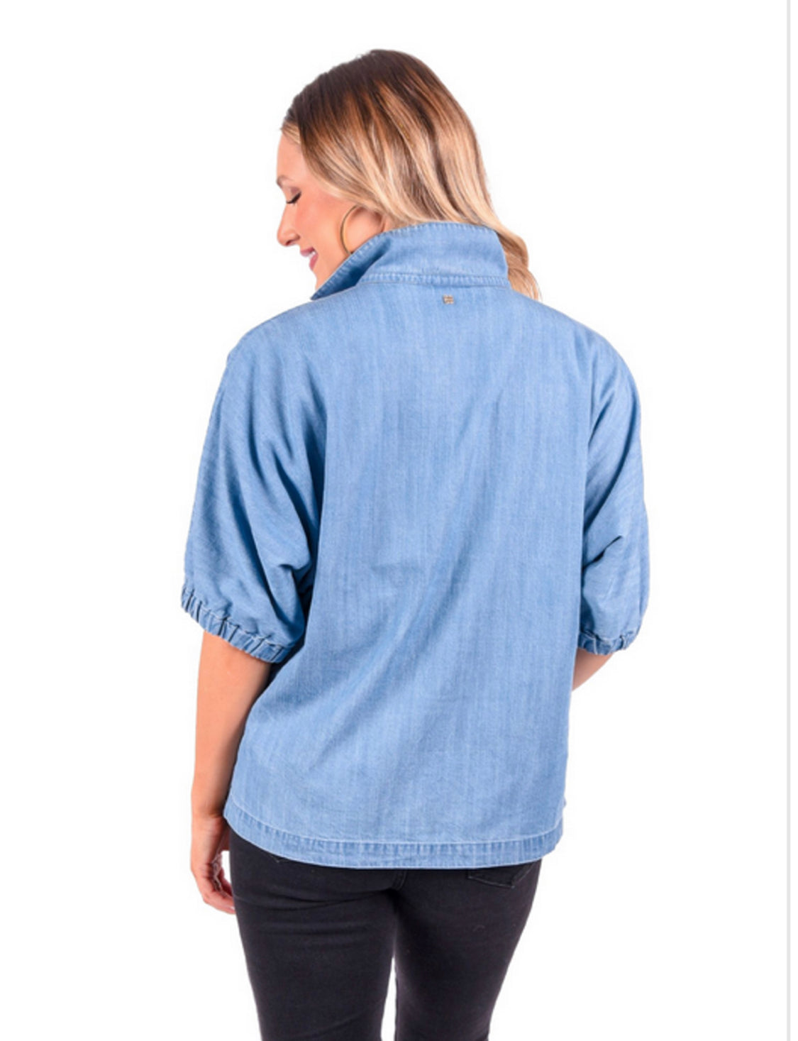 Poppy Top - Denim Chambray