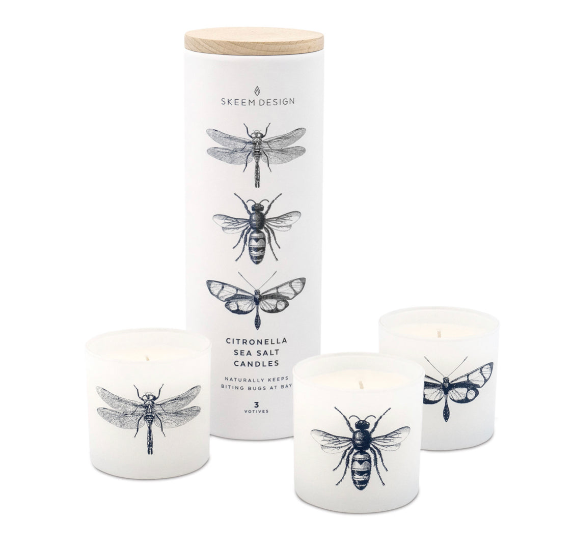 Citronella Sea Salt Votive Set