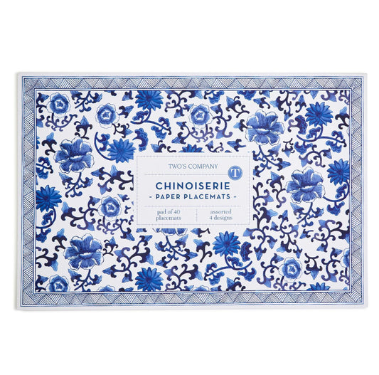 Chinoiserie 40 Pc Paper Placemat Book