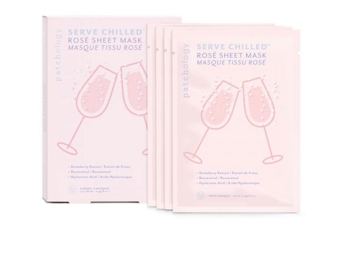 Served Chilled -Rose All Day - Sheet Masque 4-Pack