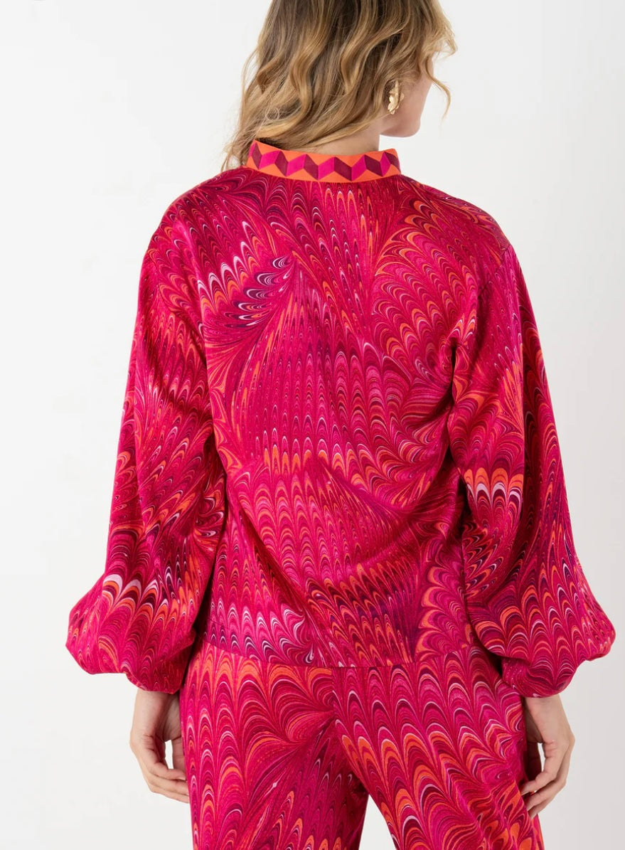 Lolli Top-Hot Pink Venetian