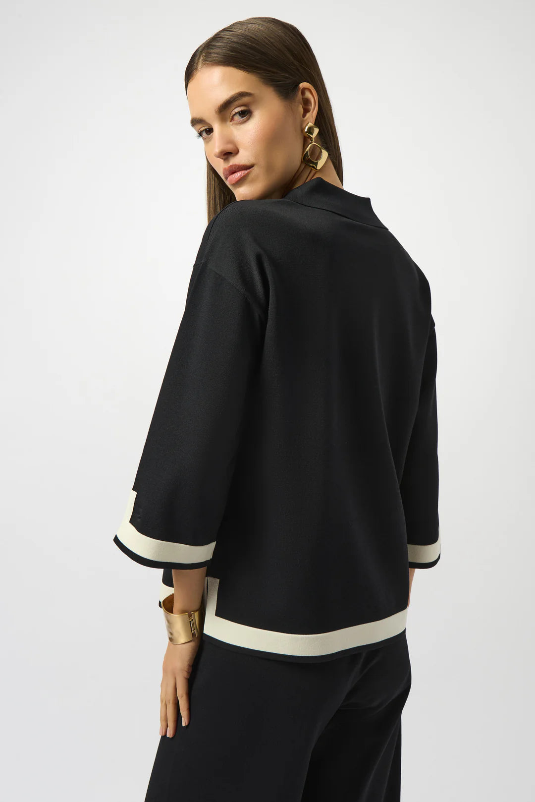 Ribkoff Black and White Pullover