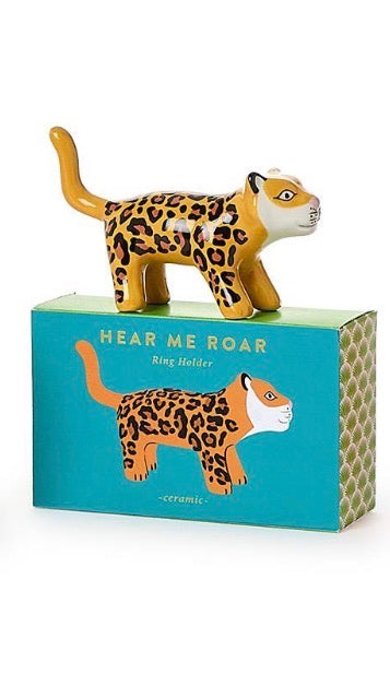 Hear Me Roar Ceramic Ring Holders