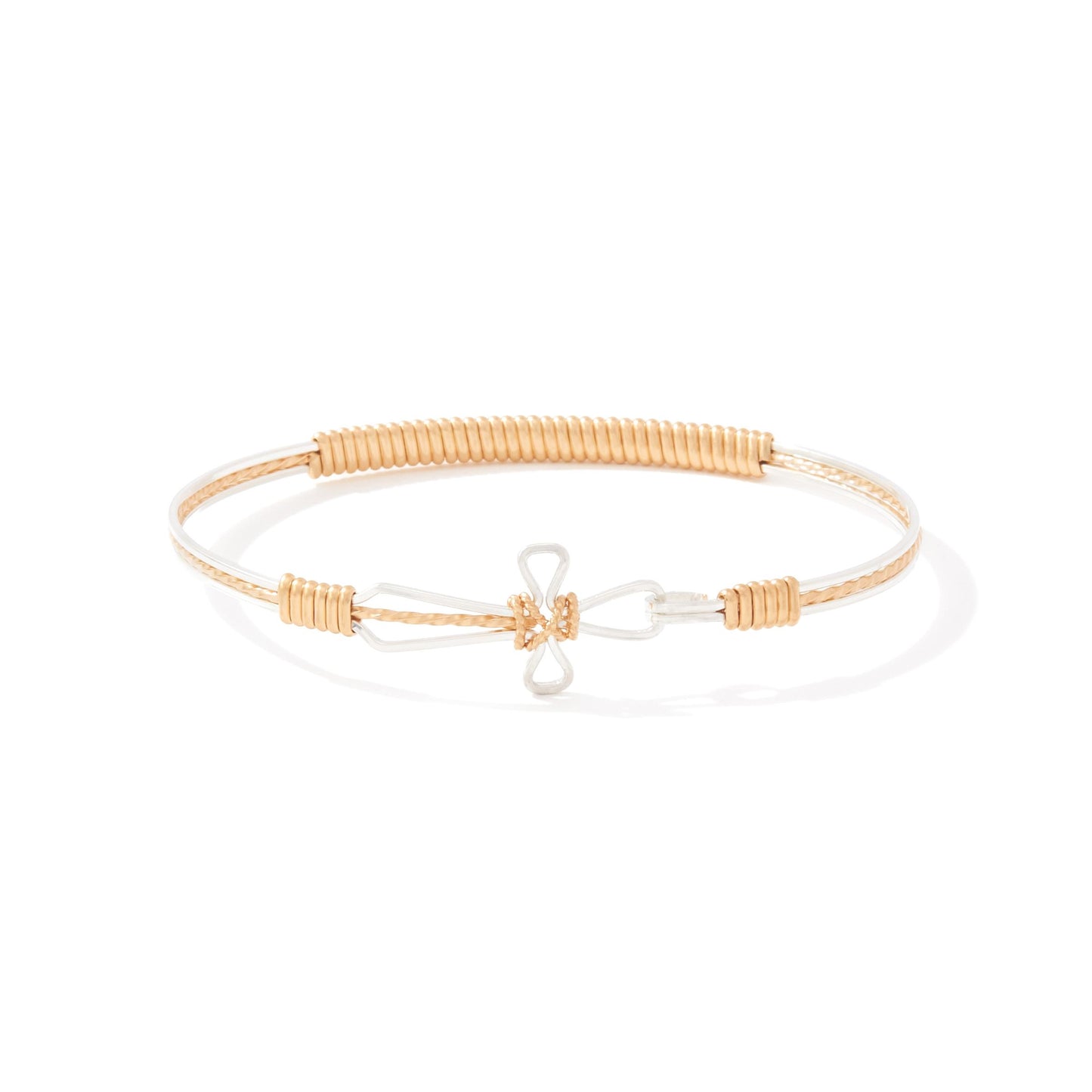 Ronaldo Believe Bracelet Sterling Silver with 14k Gold Artist Wire