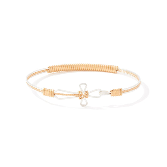 Ronaldo Believe Bracelet Sterling Silver with 14k Gold Artist Wire