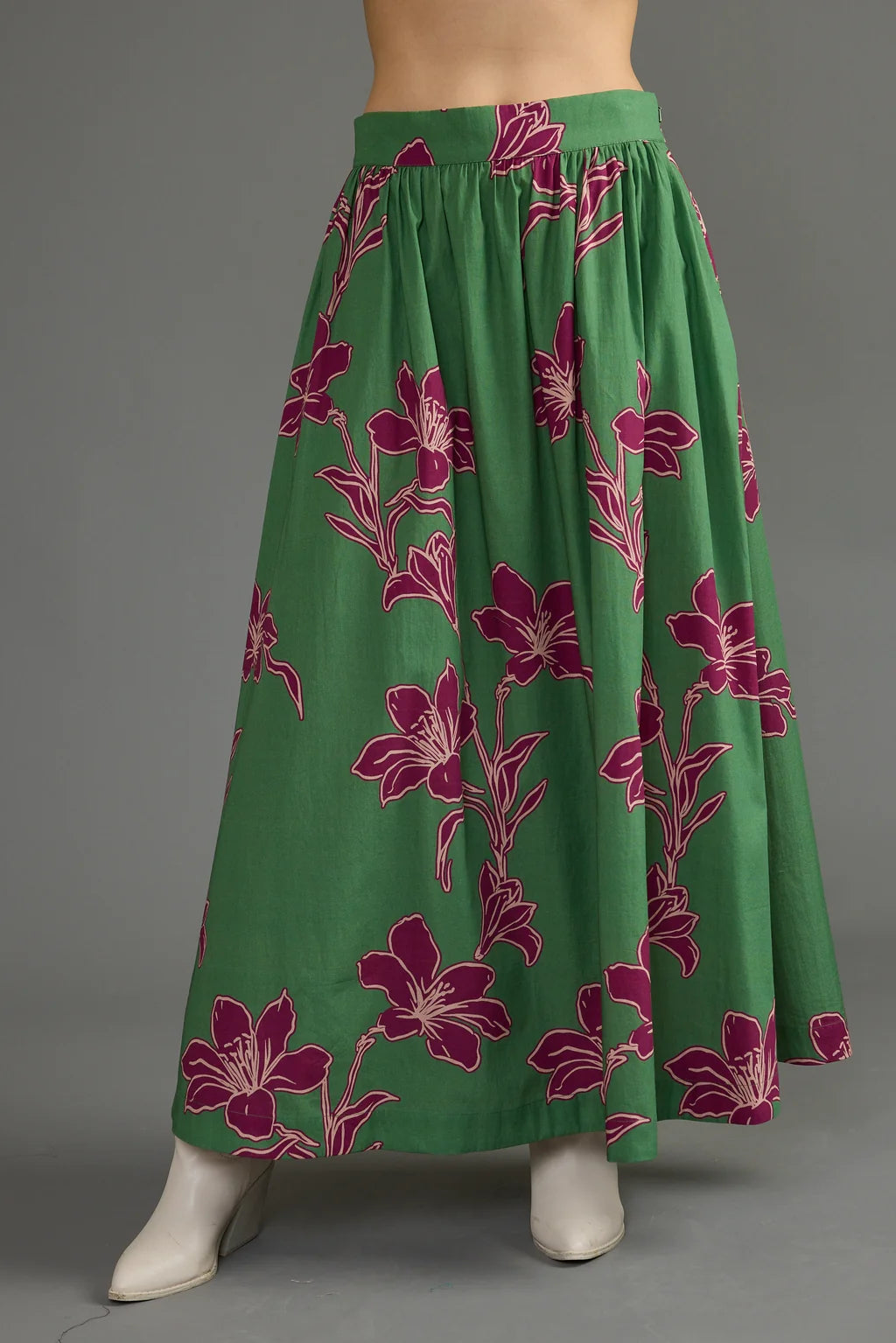 Maeve Skirt - Verde Orchid