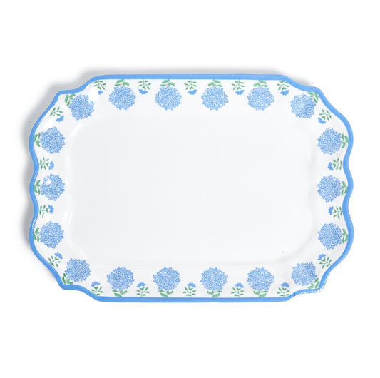 Hydrangea Melamine Platter