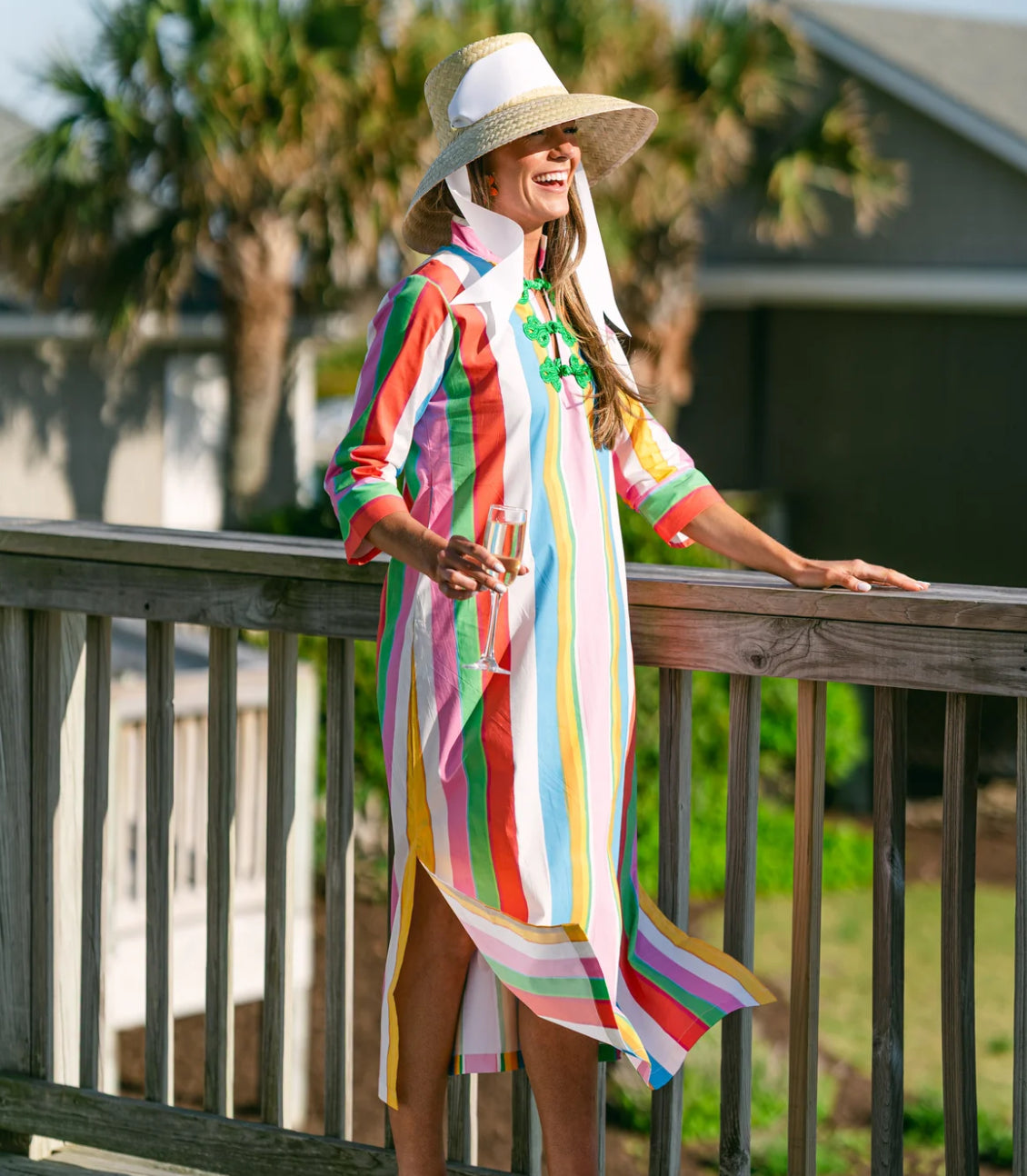 Stripe Bouvier Long Dress