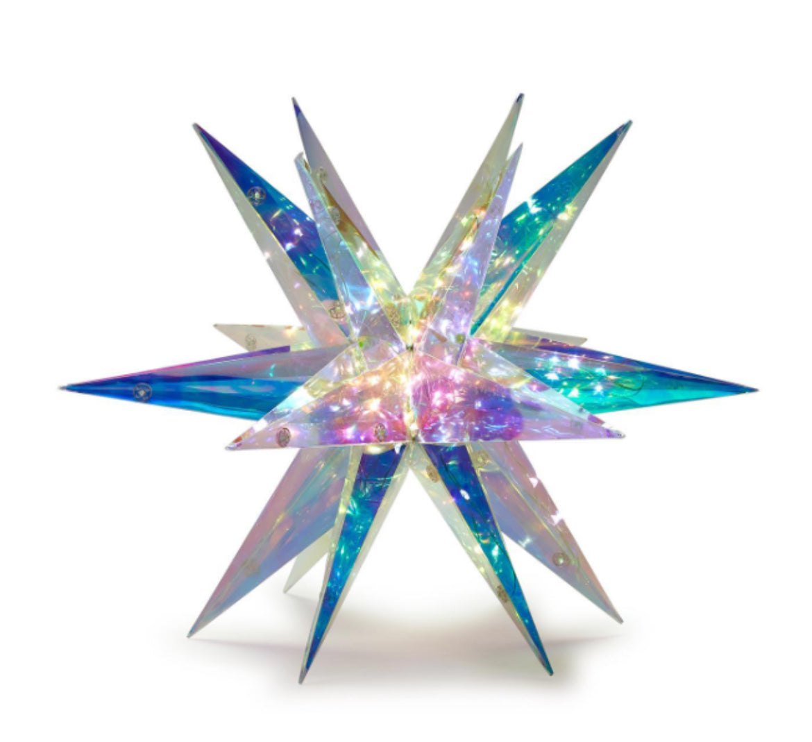 Iridescent LED Star Burst Light Large