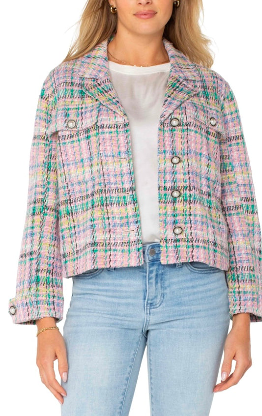 Button Front Boxy Shacket