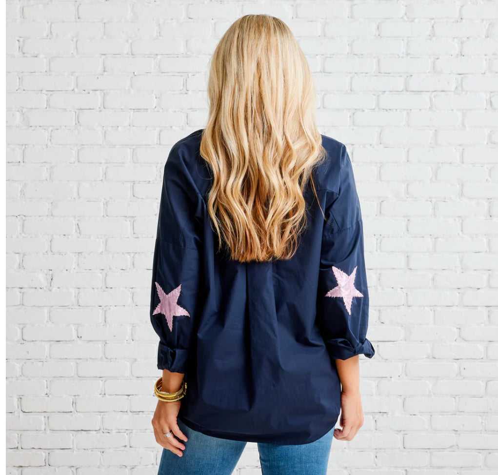 Preppy Star Elbow Top