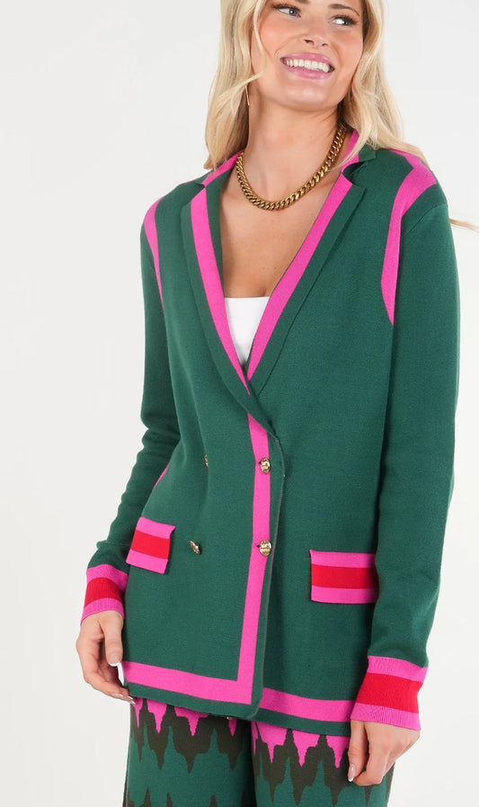 Sloan Sweater Blazer-Jellybean