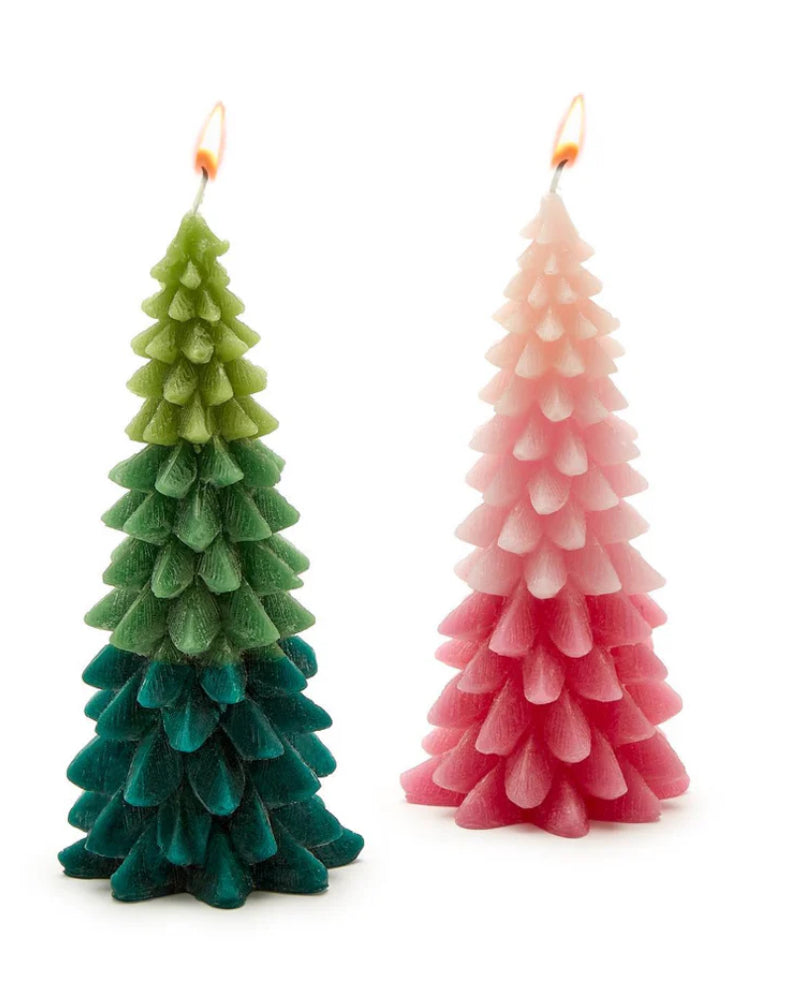 Ombre’ Christmas Tree Candle