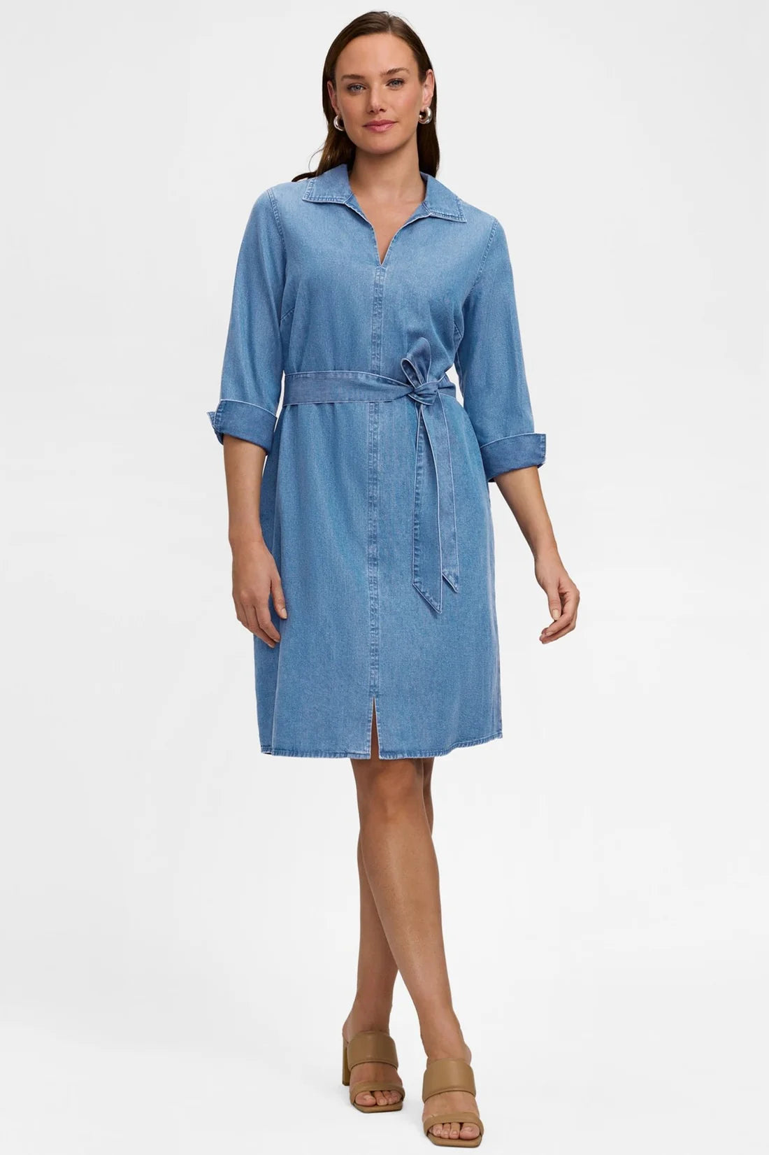Agnes Denim 3/4 Sleeve Dress