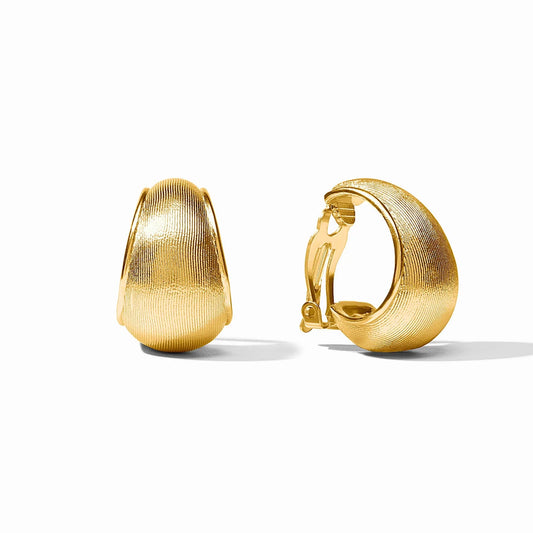 Cobblestone Hoop Clip - Gold