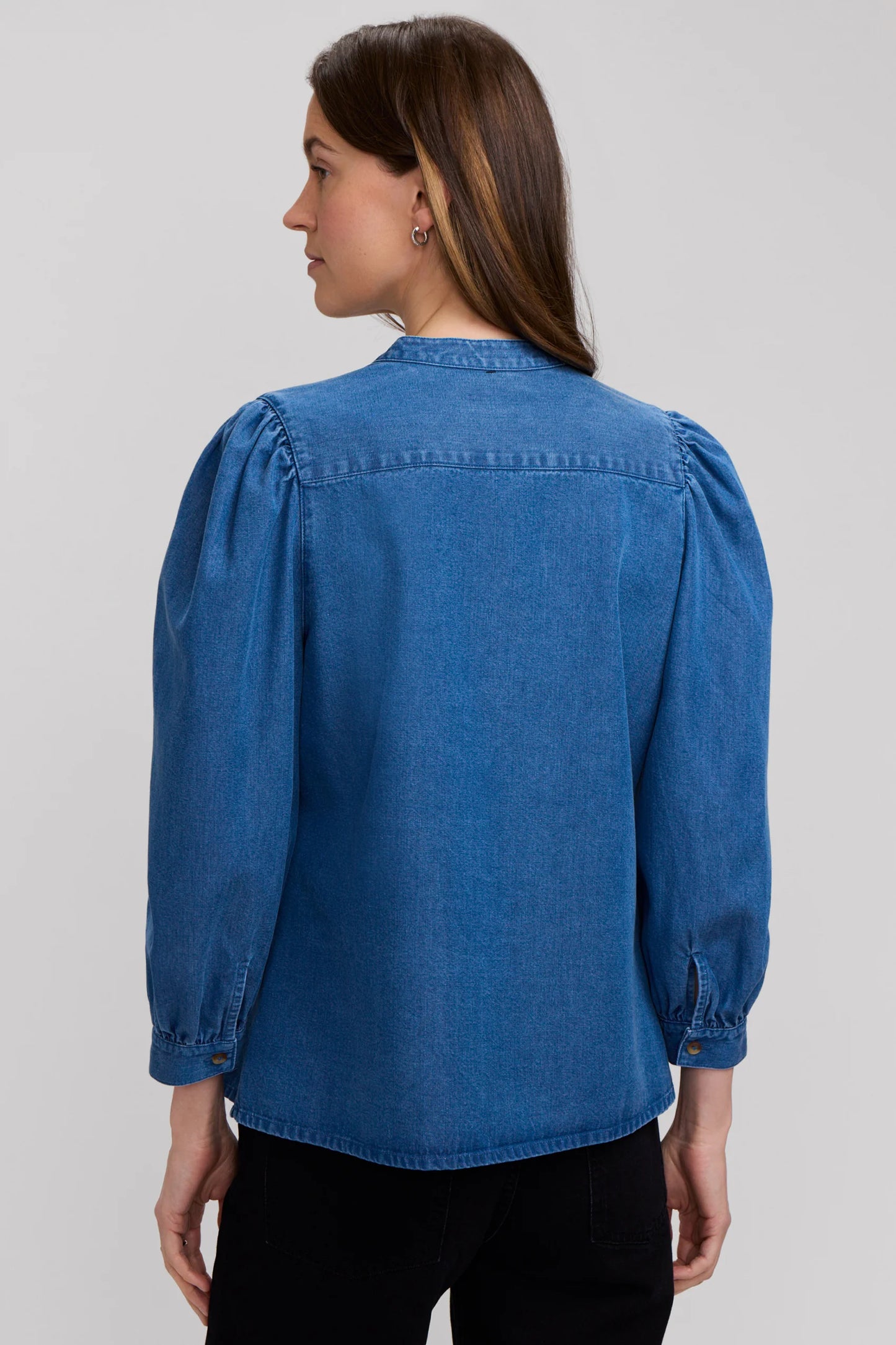 Helsa Denim 3/4 Sleeve Shirt