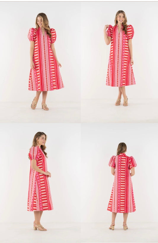 Hampton Dress-Peach Jubilee