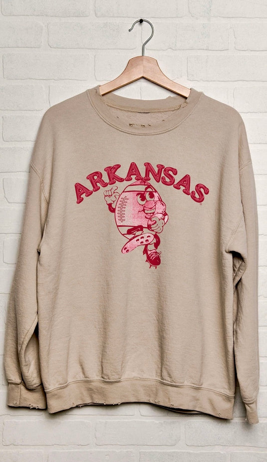 Football Run Sweatshirt - Sand