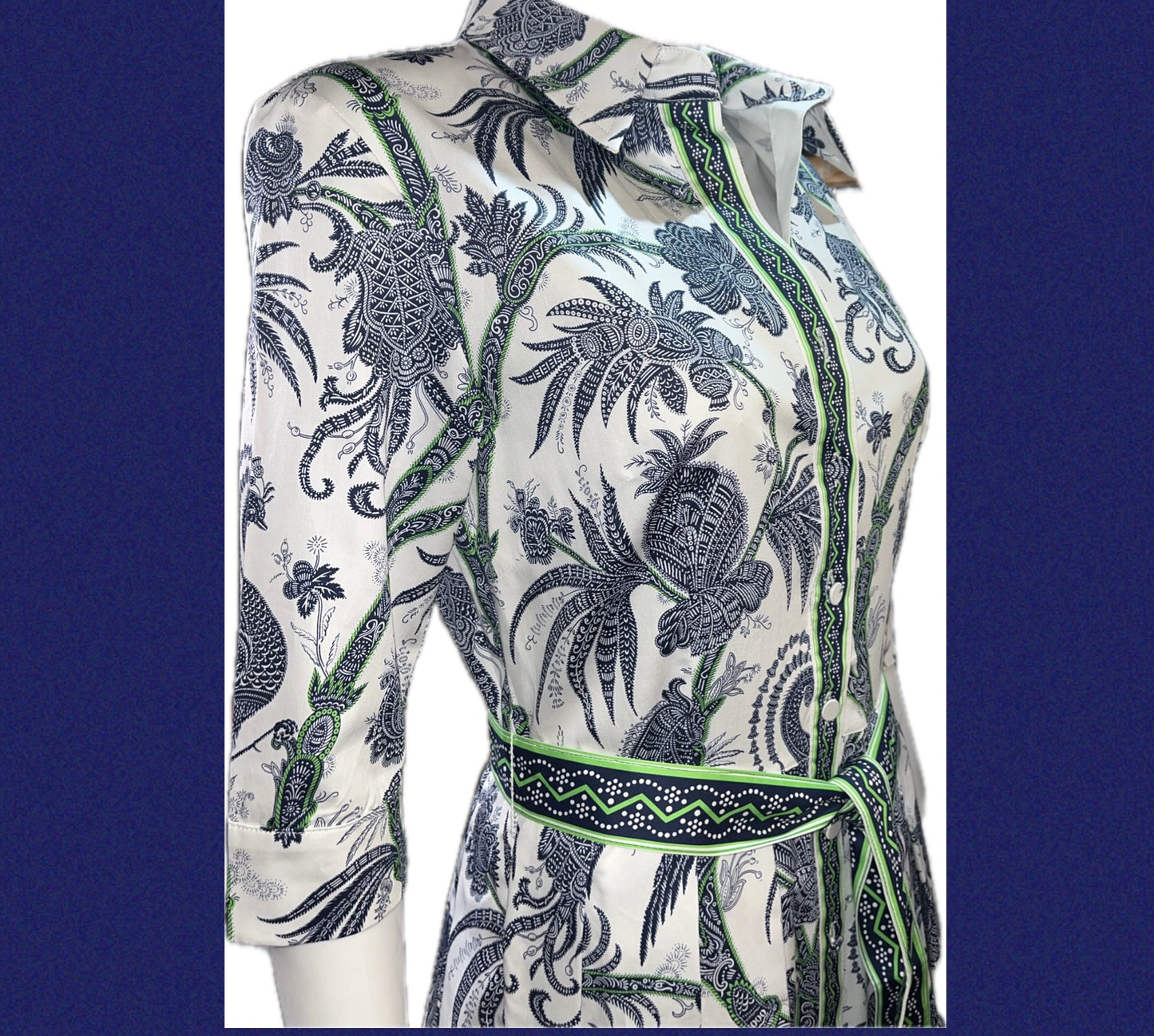 Kelly Dress - Navy/Kelly Peacock