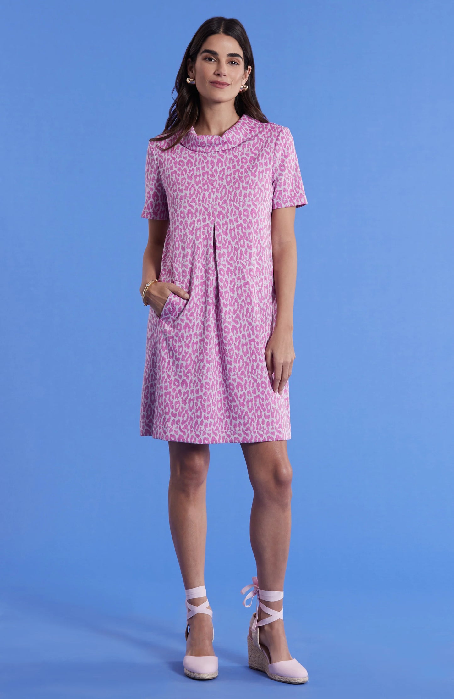 Kristen Knit Dress - Cheeky Pink Cheetah