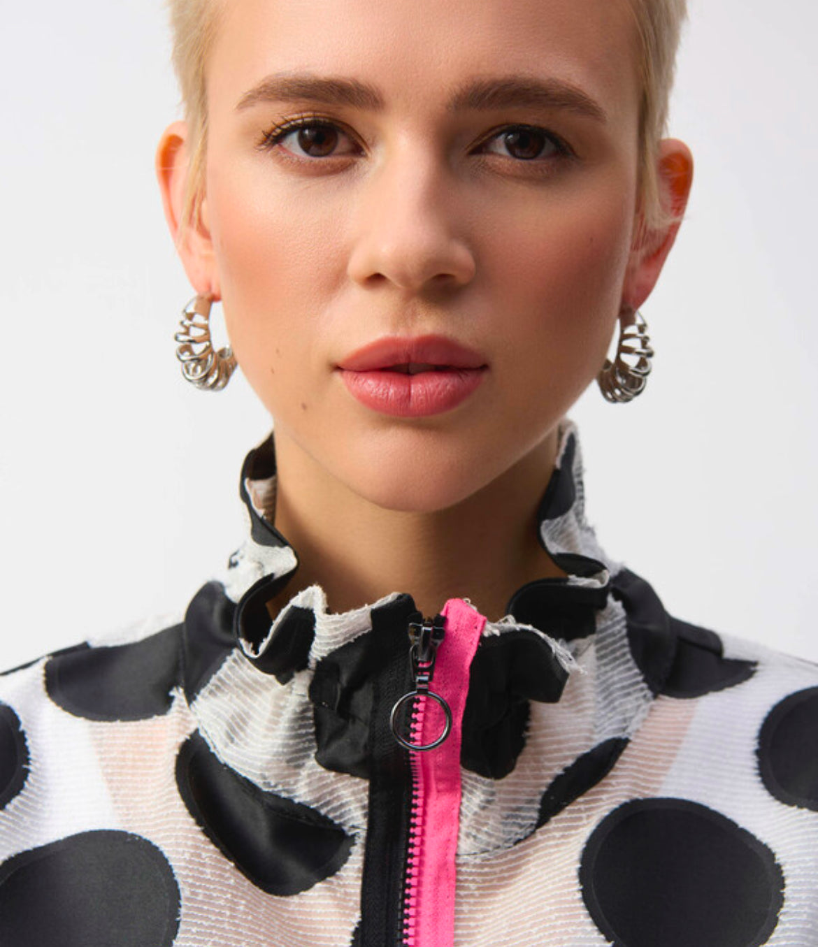 Polka Dot Relaxed Fit Jacket