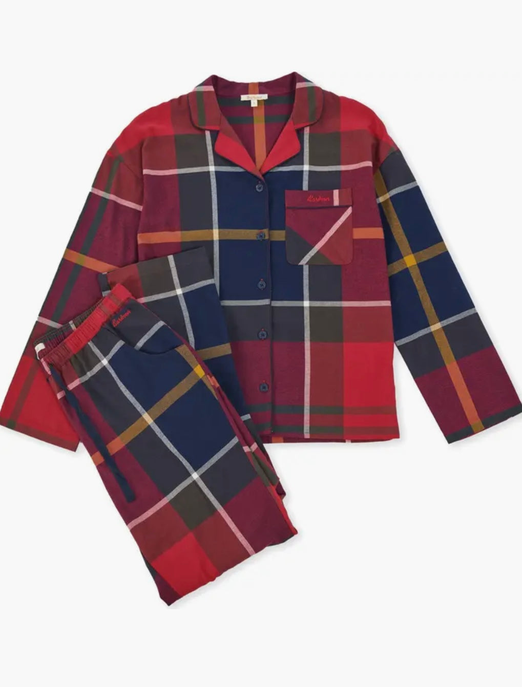 Barbour Large Scale Ellery Pj Set-Large Red Tartan