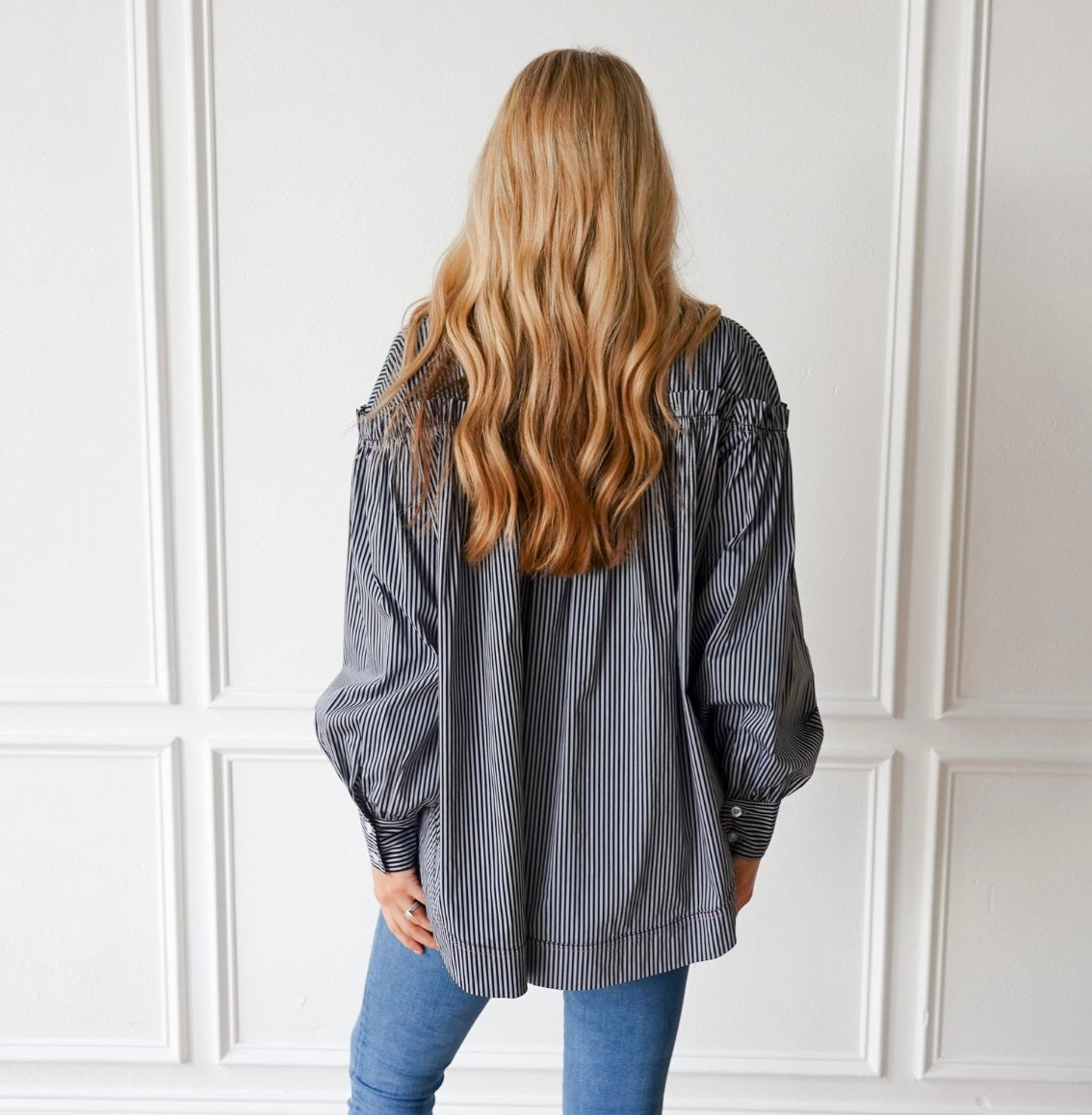Miriam Top-Black Stripe