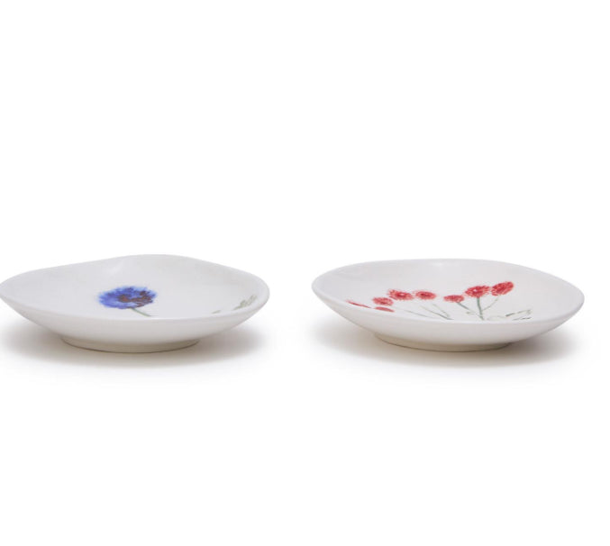 Artisanal Tidbit Bowl/Dish w Botanical Imprint