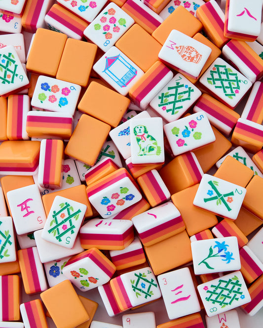 Sunset Mahjong Tiles