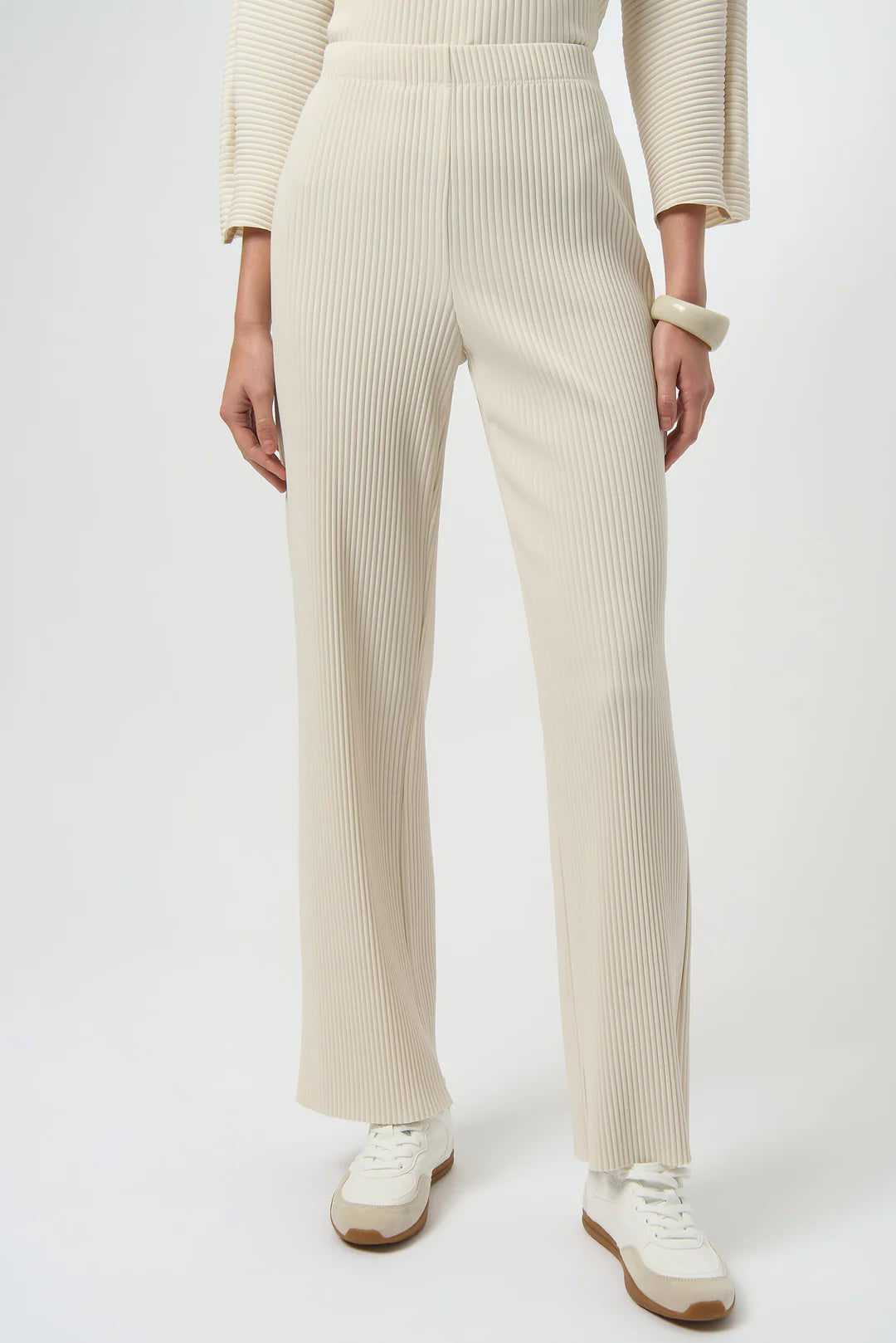 Pleated Pant-White
