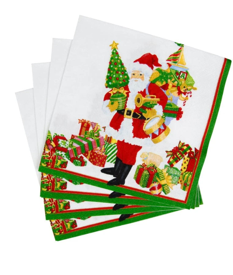 Mr. Claus Cocktail Napkins-40 ct