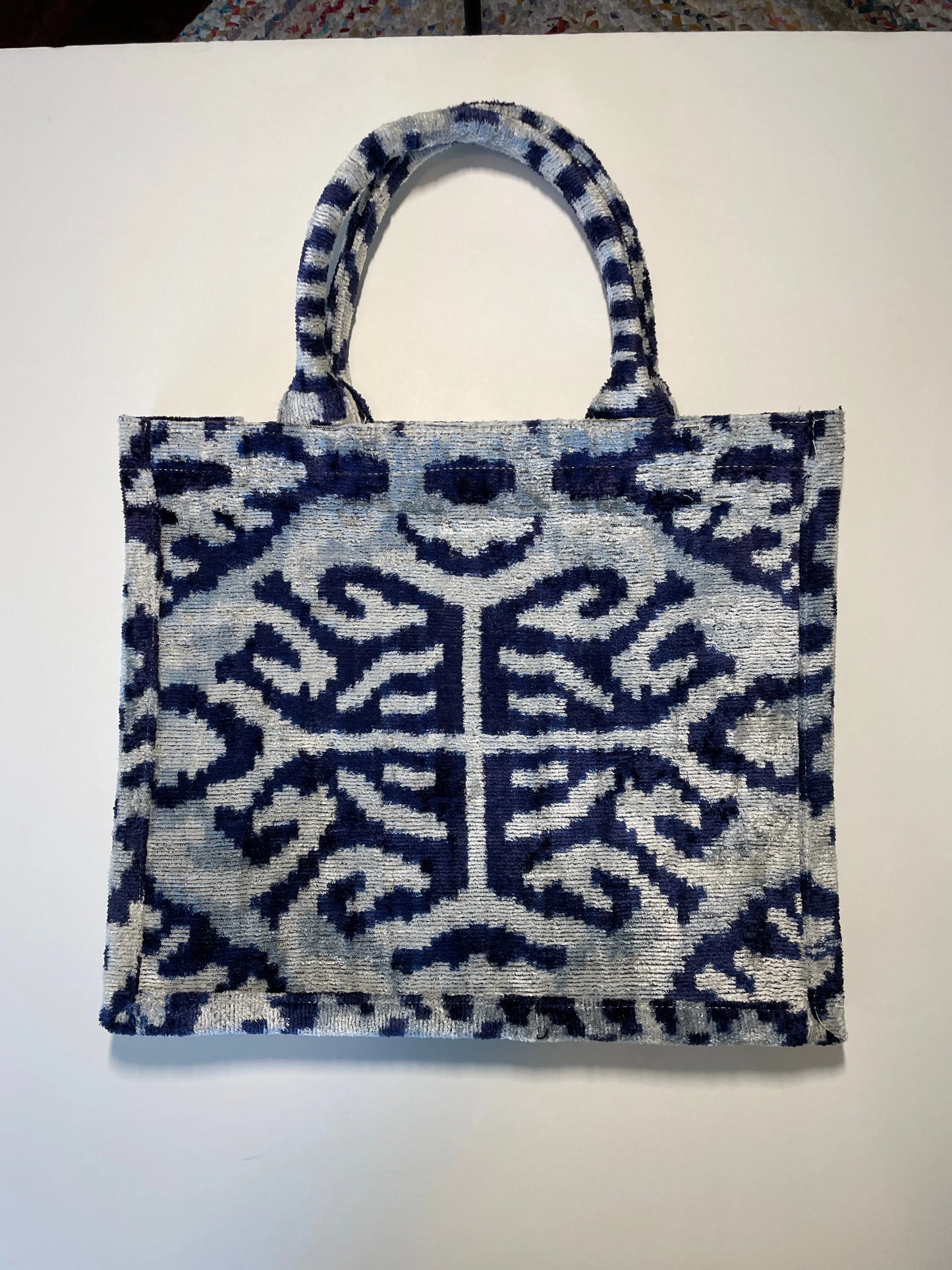 Large Tote Ikat Handle