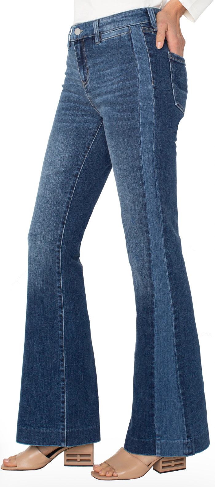 Hannah Flare With Blocking Details-Canyon Road